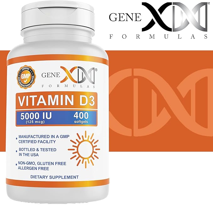 GENEX Vitamin D3 5000IU (400 Softgels)