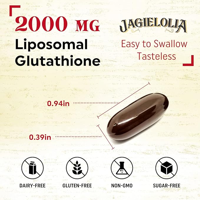 Liposomal Glutathione 2000 mg with L-Serine, 600 Softgels