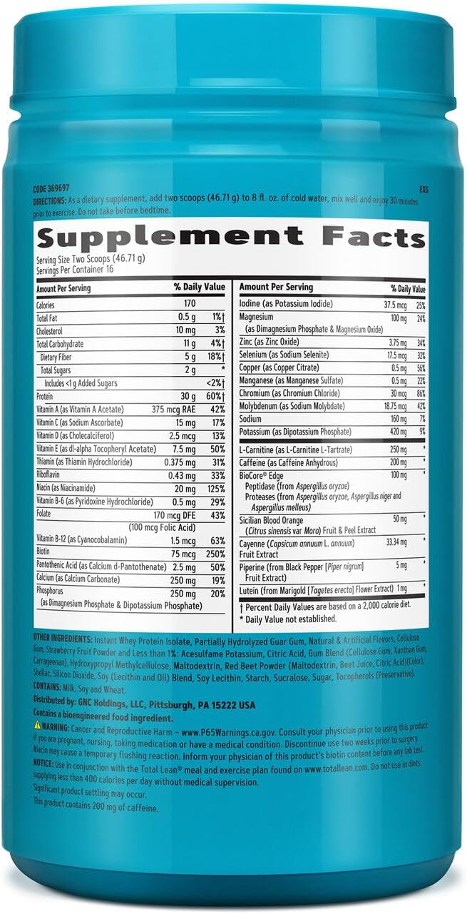 GNC Total Lean 3X More 16 Servings