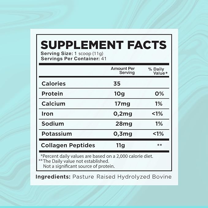 Collagen Powder for Women Men Types (1Lb) Non-GMO