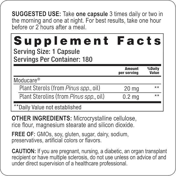 Moducare Daily Immune Support, Plant Sterol 180 Vegetarian