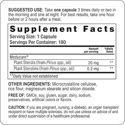 Moducare Daily Immune Support, Plant Sterol 180 Vegetarian