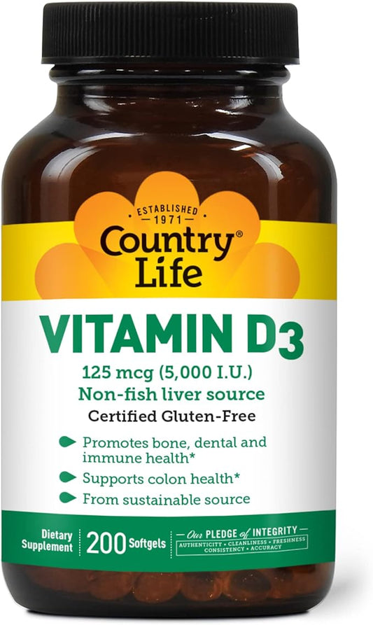 Country Life Vitamin D3 5000 IU