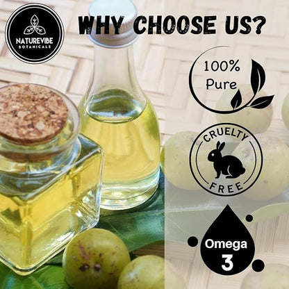 Naturevibe Botanicals Amla Oil 32 Ounces 100% Pure