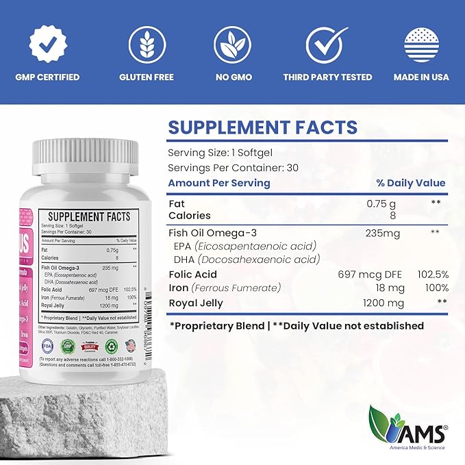 America Medic & Science Royal-Plus (30 softgels) Omega-3 Fatty