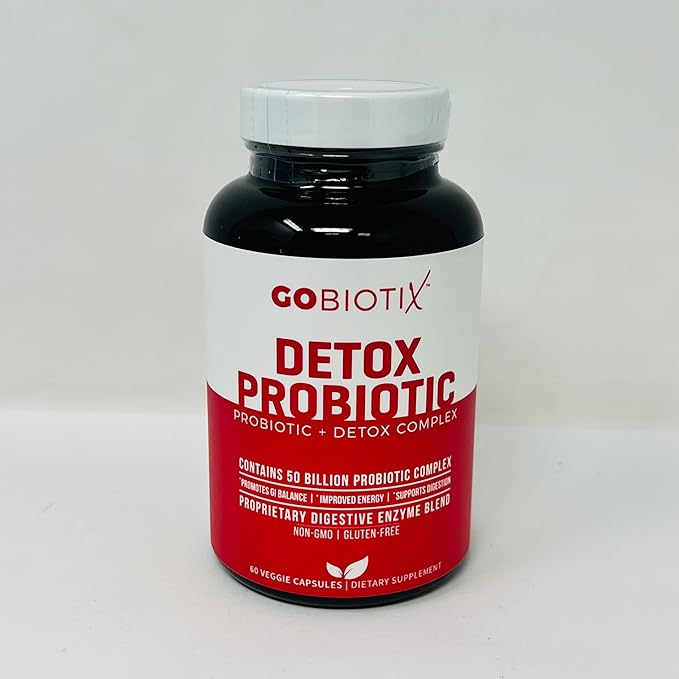 GOBIOTIX Probiotic Supplement with Digestive Enzymes 50 Billion 60 Capsules