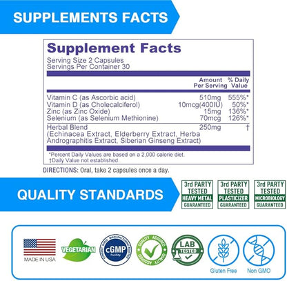 Lovita Immune Support 8 in 1, 60 Vegetarian