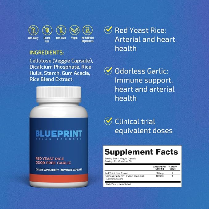 Blueprint Bryan Johnson Red Yeast Rice (30 Servings)