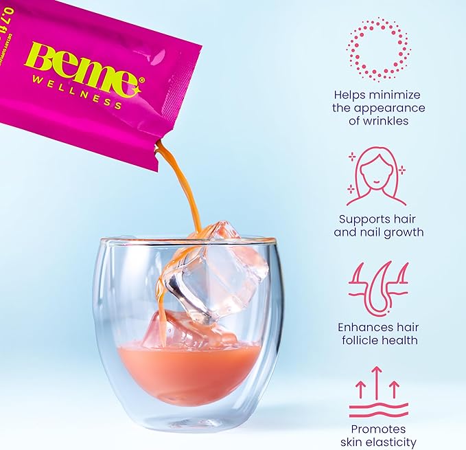 BeMe Liquid Collagen Drink, Be Radiant (Berry) 30 Sachets