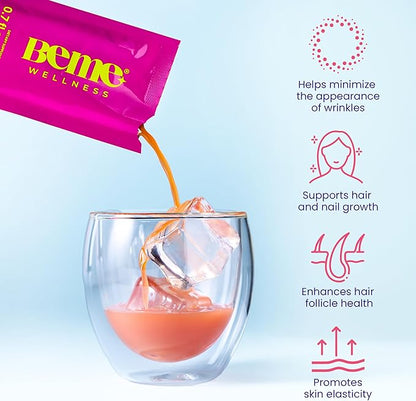BeMe Liquid Collagen Drink, Be Radiant (Berry) 30 Sachets