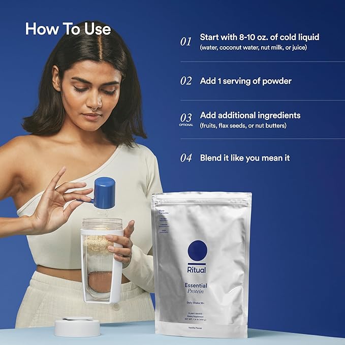 Ritual 18+ Vegan Protein Powder 20g Organic 1Lbs