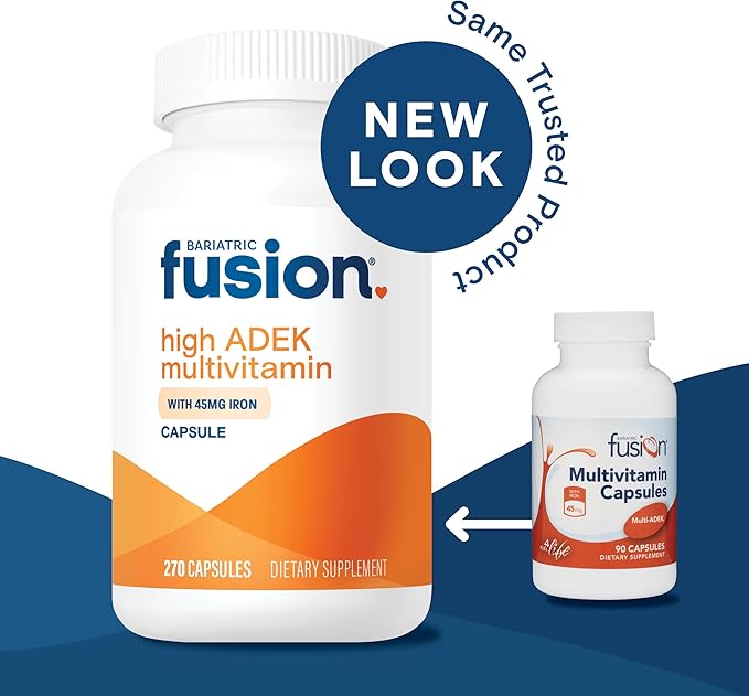 Bariatric Fusion High ADEK Multivitamin with Iron 270 Capsules