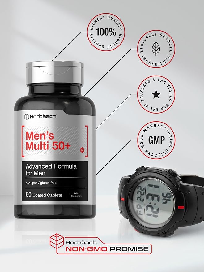 Horbäach Men's Multivitamin 50 Plus 60 Caplets