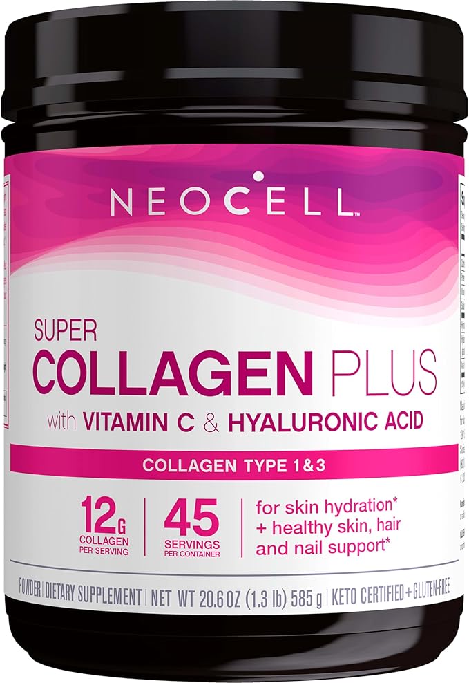NeoCell Super Collagen Powder, Collagen Plus 1 & 3, 12g 12g Collagen 20.6 Oz