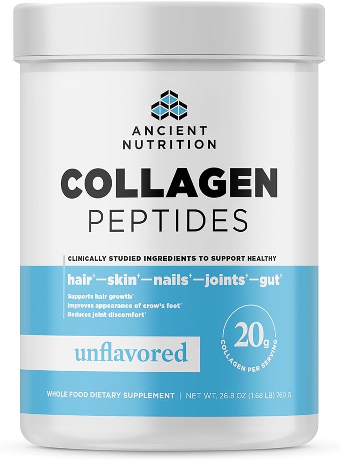 Ancient Nutrition Collagen Peptides, Collagen Peptides 38 Servings, 20g Collagen