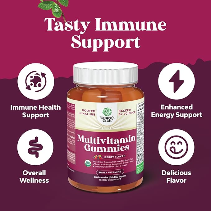 USDA Organic Multivitamin for Women and Men (1 Month)