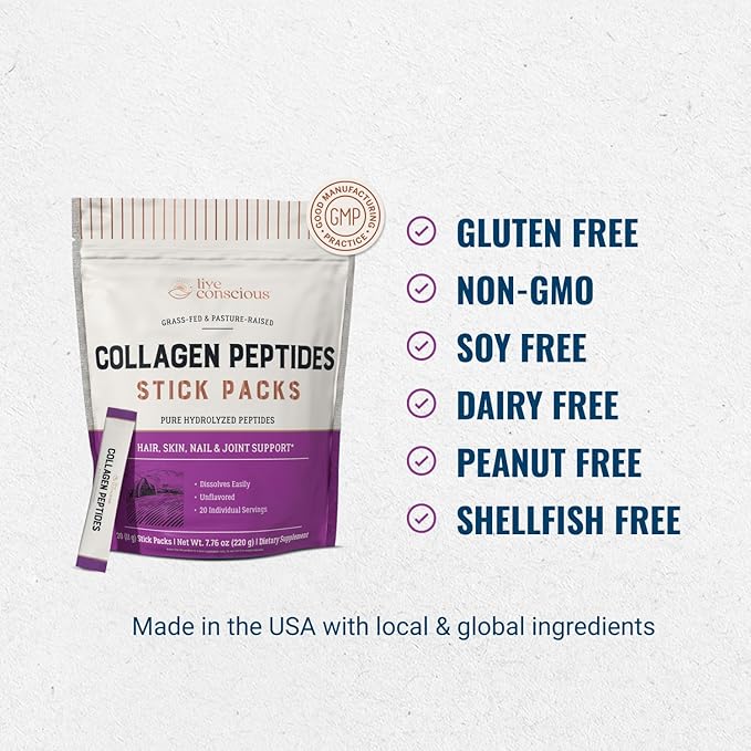 Live Conscious Collagen Peptides Powder Unflavored 20 (2Pk) (2Pk)