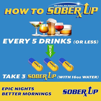 Maximum Strength Remedy & Fast Acting Relief • Party Smart Pills • Anytime You Drink Vitamin Supplement w/DHM + Glutathione + Chlorella + L-Theanine (USA)