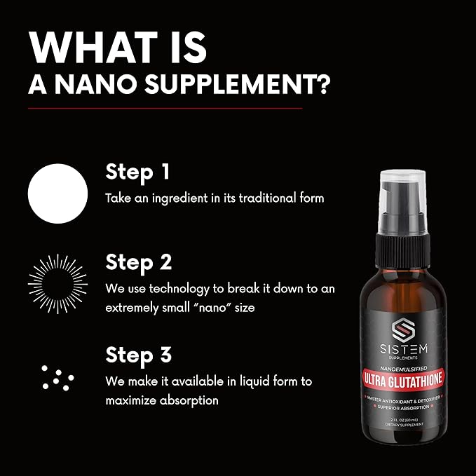 Sistem Liquid Nano Liposomal Glutathione Supplement 50mg, Glutathione