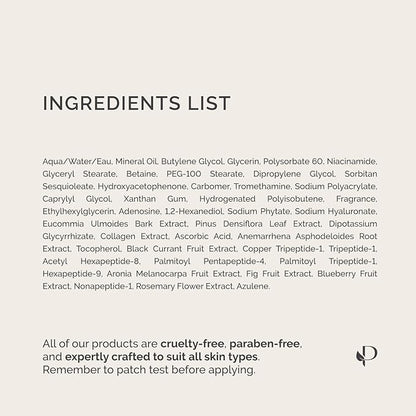 PLANTIFIQUE Korean Vitamin C Face Massage Serum - Perfect for Gua Sha Facial Tools - Collagen & Peptides for Ultimate Hydration and Anti-Aging Glow - Even Skin Tone