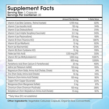 Shiny Leaf Bariatric Multivitamin Iron-Free Capsules (1 Month 30 Caps)