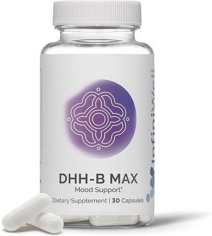 DHH-B Max - Extra Strength Mood Support Supplement - Magnolia Bark Extract with Honokiol - Sleep Aid, Promotes Relaxation, Calm, Stress Relief - 30 Capsules (1 Month Supply)