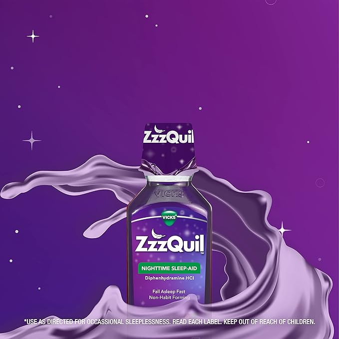 ZzzQuil, Sleep Aid, Nighttime Sleep Aid 50 mg 12 FL 2)