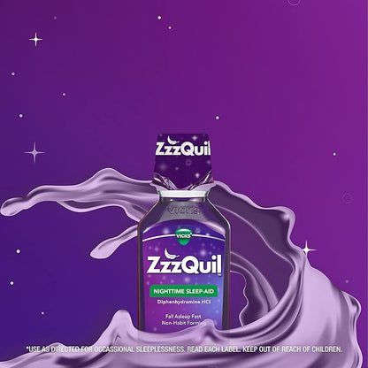 ZzzQuil, Sleep Aid, Nighttime Sleep Aid 50 mg 12 FL 2)