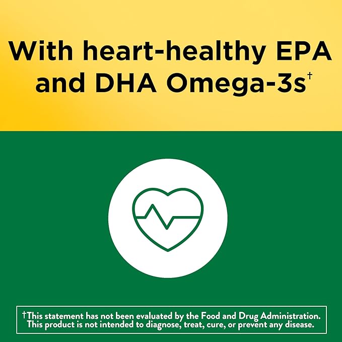 Nature Made Multivitamin + Omega-3, Dietary 140 Gummy 70 Day 1)