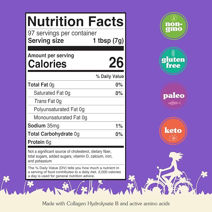 Nunaturals Collagen Peptides Powder (Type I, 24oz