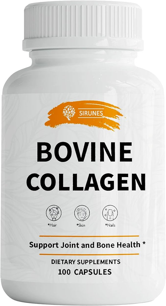 Bovine Collagen Supplements for Men and 100 Capsules
