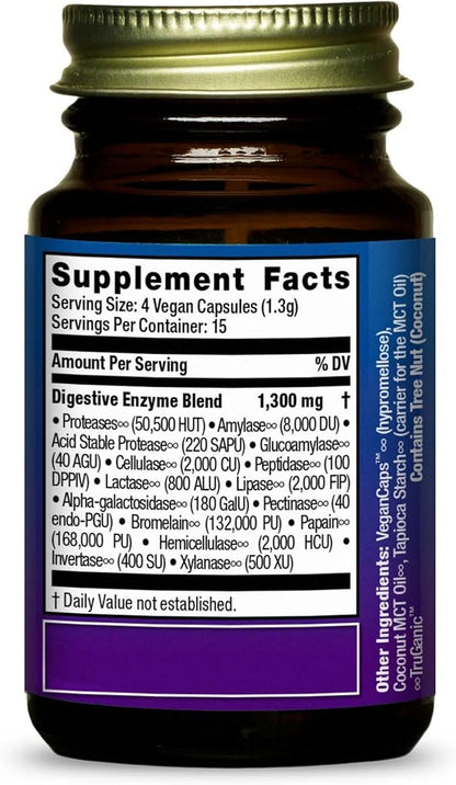 HEALTHFORCE SUPERFOODS Digestion Enhancement Enzymes 60 Vegan