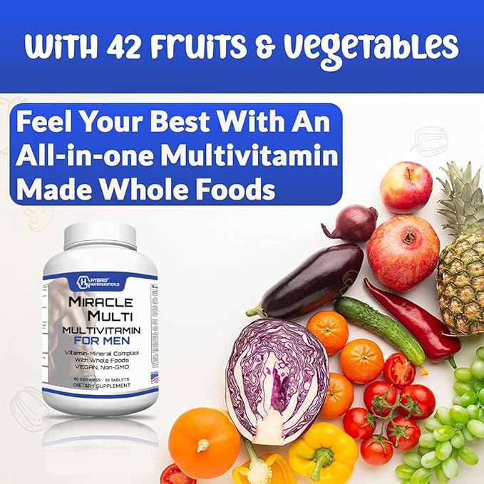 MiracleMulti One a Day Men's Multivitamin-Multimineral (60 Day