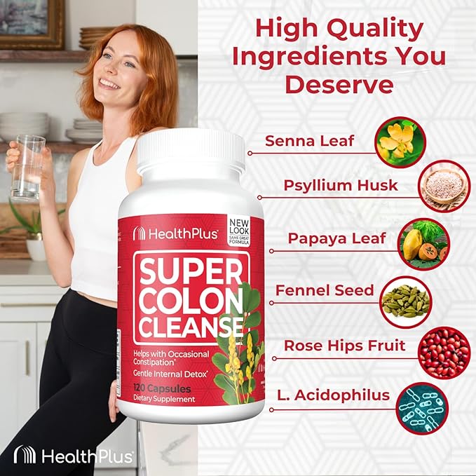 Health Plus Super Colon Cleanse 10 120 Capsules