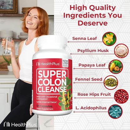Health Plus Super Colon Cleanse 10 120 Capsules