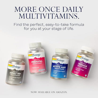 SOLARAY Once Daily High Energy Multivitamin, 60 Servings, 60 VegCaps