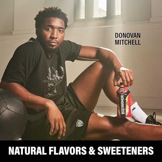 BODYARMOR Sports Drink Sports Beverage, Fruit Punch, Coconut Water Hydration, Natural Flavors With Vitamins, Potassium-Packed Electrolytes, Perfect For Athletes, 16 Fl Oz (Pack of 12)