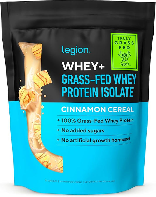 LEGION Whey+ Whey Protein Powder (Cinnamon Cereal) (30 Servings)