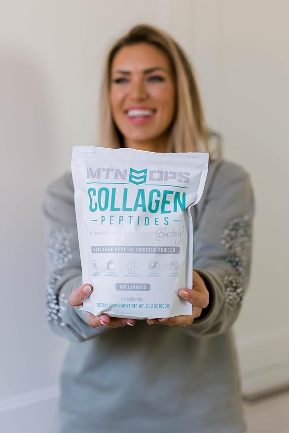 MTN OPS Collagen Peptide Protein Powder 20g Unflavored 30 Servings, 21.2 Ounce