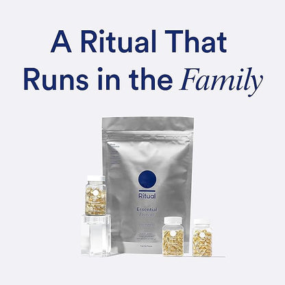 Ritual Multivitamin for Women 18+ D3 for 3 DHA, B12, Iron, 30 Day 60 Capsules