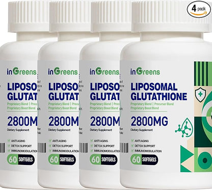 2800 MG Liposomal Glutathione Softgels, Max 60 Softgels