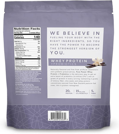 Dr. Mercola Pure Power Protein Powder, 31 oz (1 IB. 15 oz.) (880 g), 22 Servings,