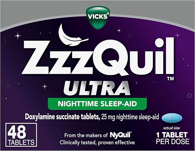ZzzQuil ULTRA, Sleep Aid, Nighttime Sleep 25 mg 48 Count