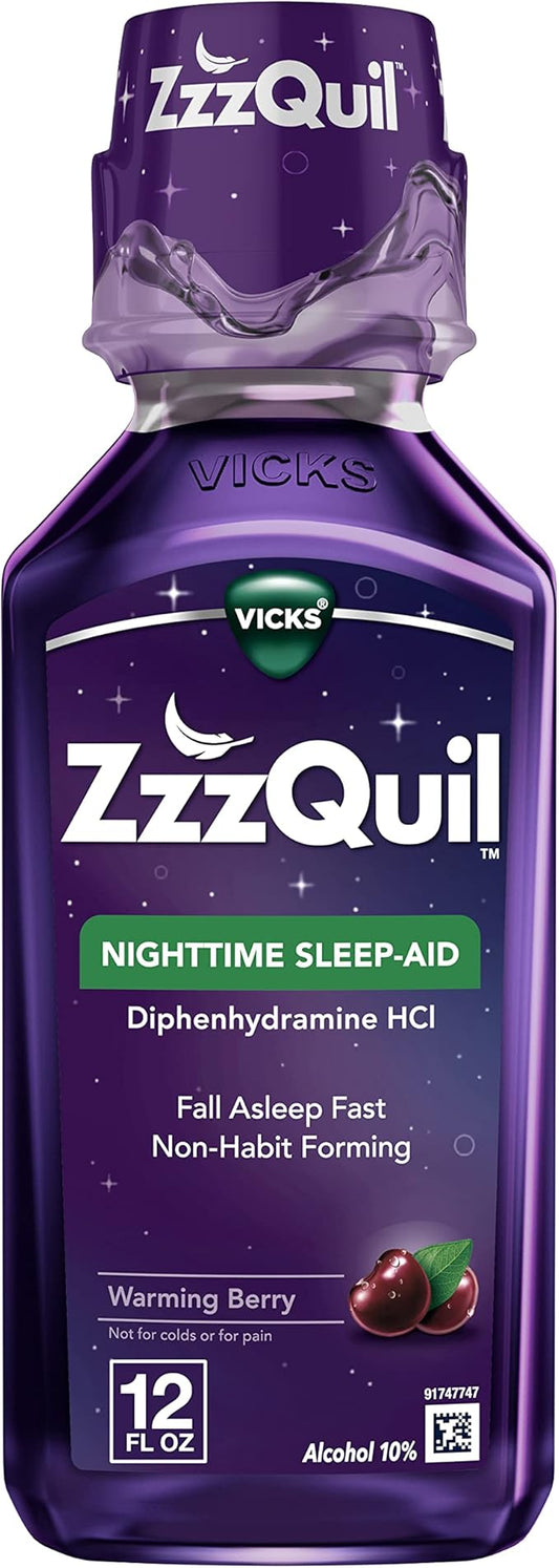 ZzzQuil, Sleep Aid, Nighttime Sleep Aid 50 mg 12 FL