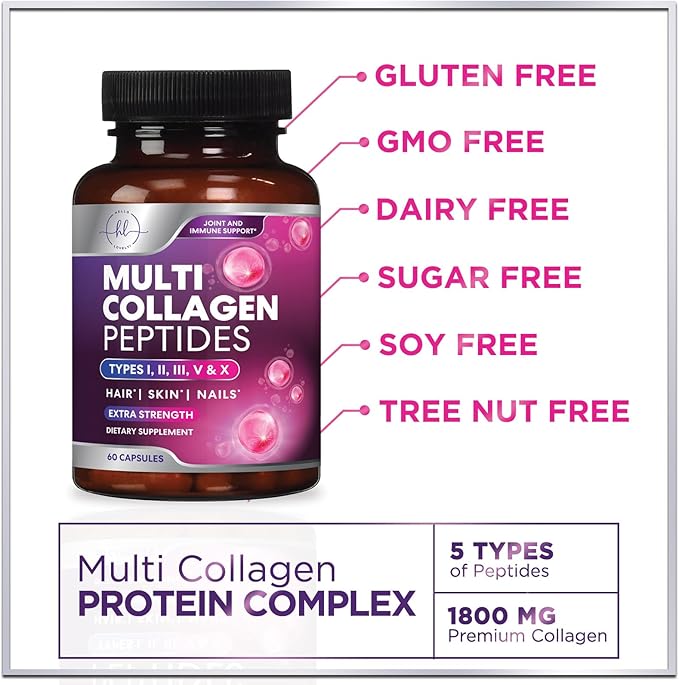 Collagen Peptides for Women & Men, 60 Capsules
