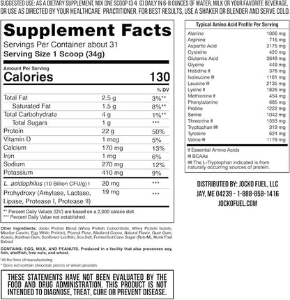 Jocko Mölk Whey Protein Powder (2 LB,