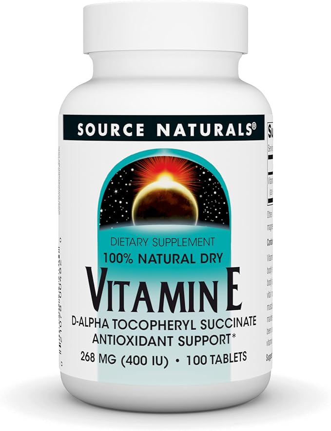 Source Naturals Vitamin E, 400 iu 100 Tablets