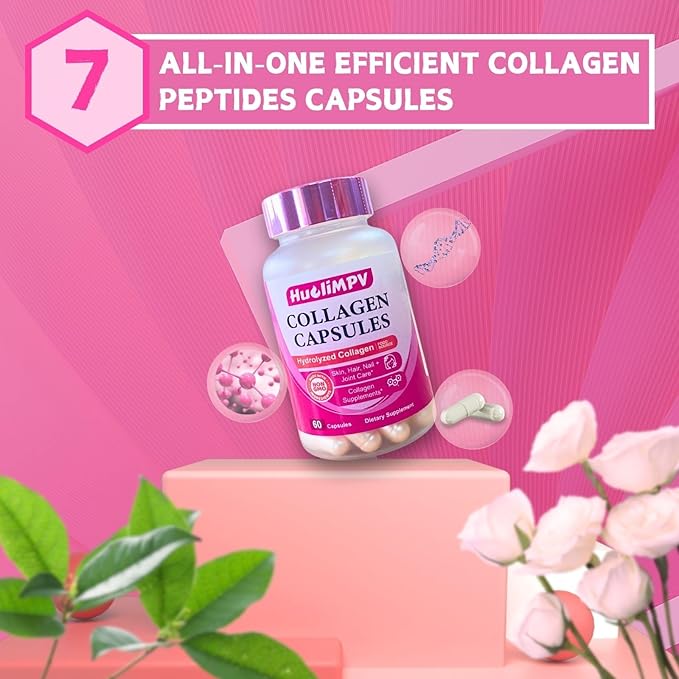 Premium Collagen, Hydrolyzed Collagen Peptides Capsules