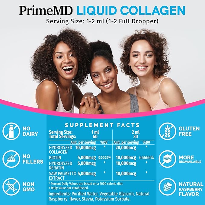 Liquid Collagen Peptides for Women 2fl oz 1)