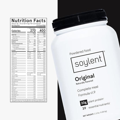 Soylent Complete Nutrition Meal Replacement Protein 39 Essential 36.8oz